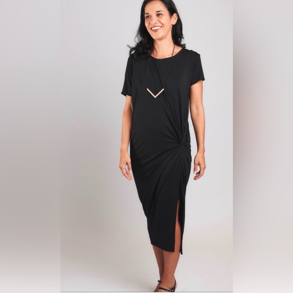 Allison Izu Helena midi dress business career chic